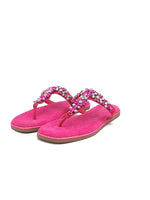 Flip flops with jewel stones