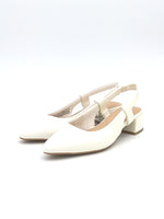 Low heel slingback pump