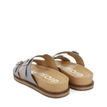 Sandal with buckles on bands