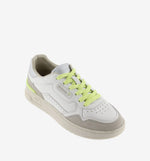 C80 - SOFT NEÓN
 Retro women's sneakers with silver details