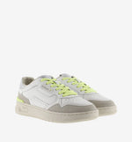 C80 - SOFT NEÓN
 Retro women's sneakers with silver details