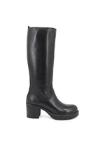 Leather boot with 34 cm upper and 7 cm heel